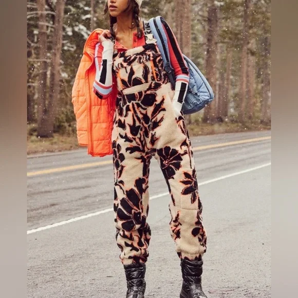 Free People FP Movement Fleece Overalls! 🥰 - Picture 7 of 12